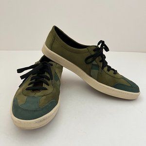 SAWA Suede Green Camo Sneaker Men's Sz 11 Made in Africa Dr Bess